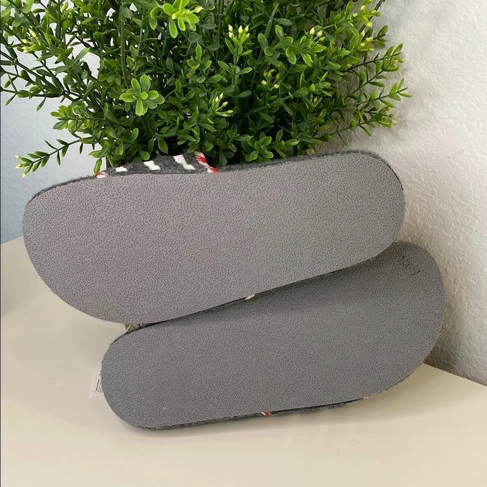 Adidas‎ Adilette Hausschuh Grey Felt Wool Slides Mens Slippers NEW 7 US